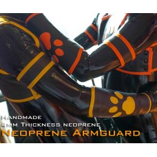 (RD1119)Luxury Customize Handmade 2mm Thickness Leather And 4mm Thickness Neoprene Armguard Fetish Wear